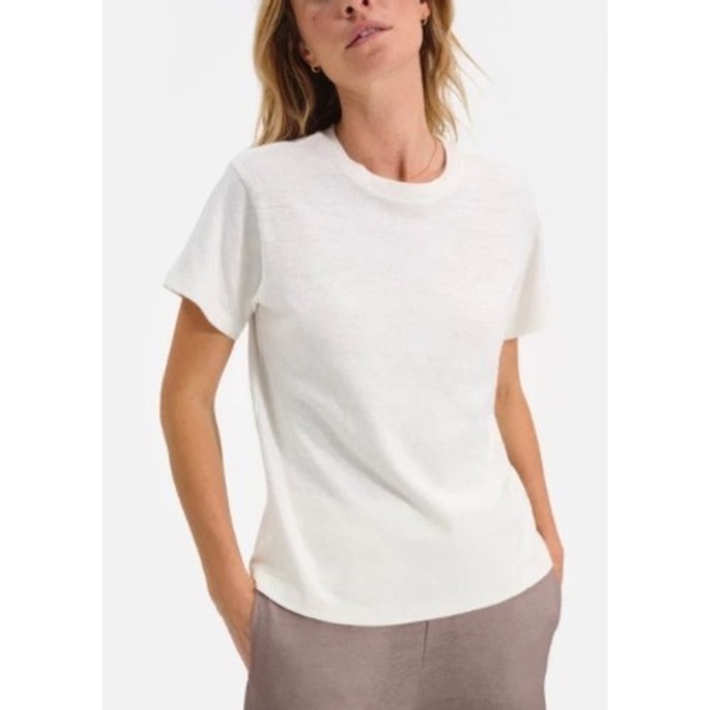 MATE‎ the Label Regenerative Hemp Boyfriend Tee Moonstone Large New With Tags